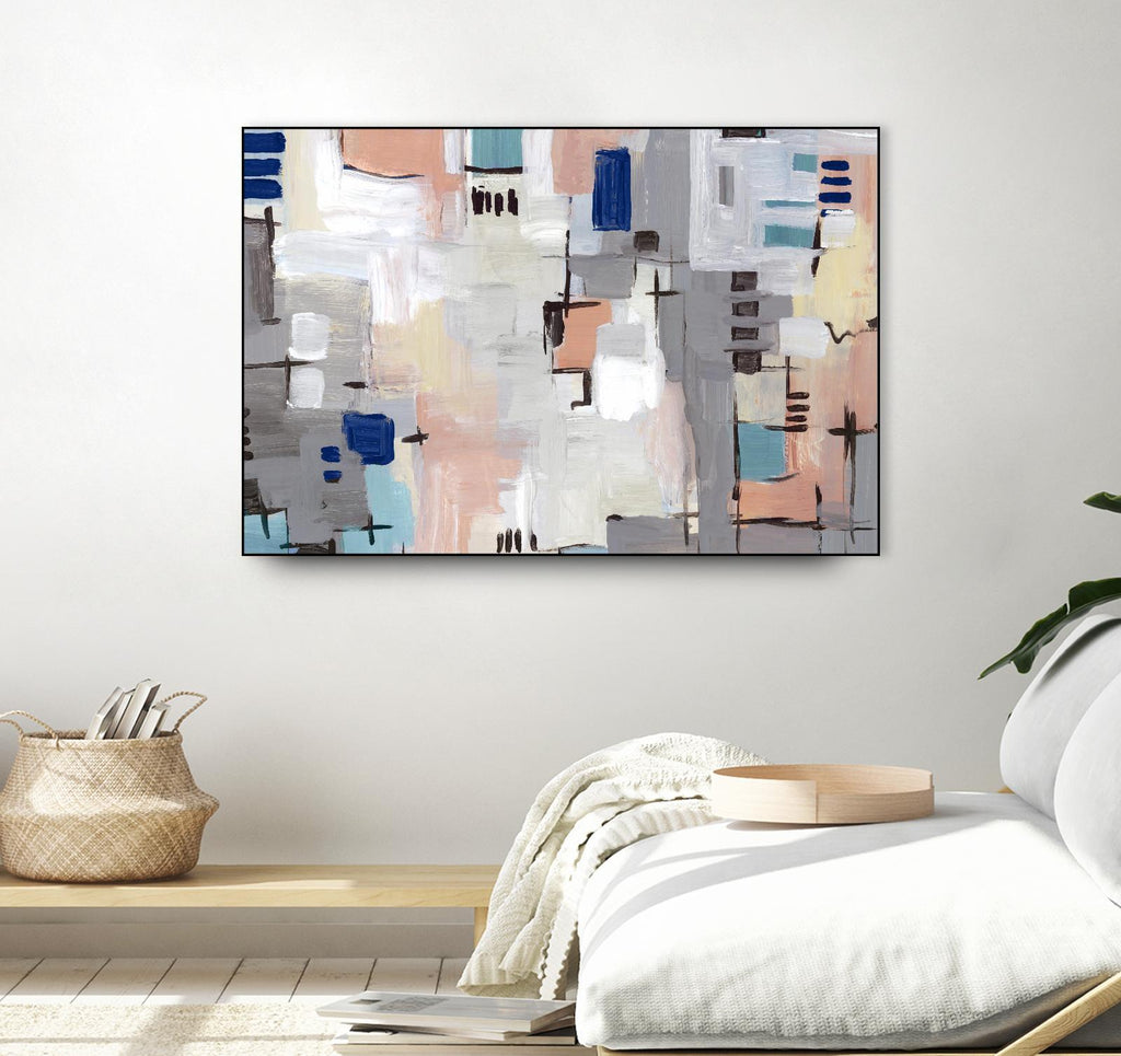 Intertwining Grid I by Lera on GIANT ART - abstract