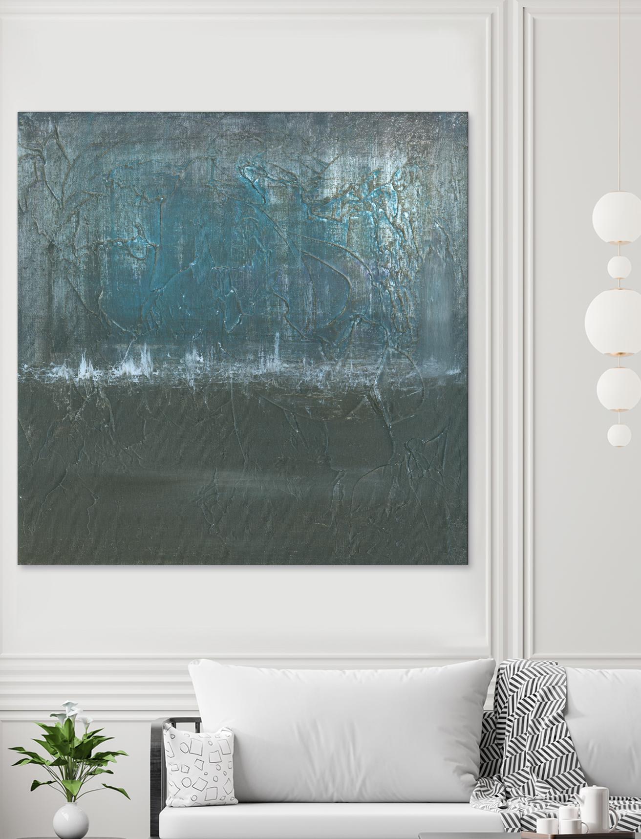 Silver of Twilight by Matt Leblanc on GIANT ART - grey abstract