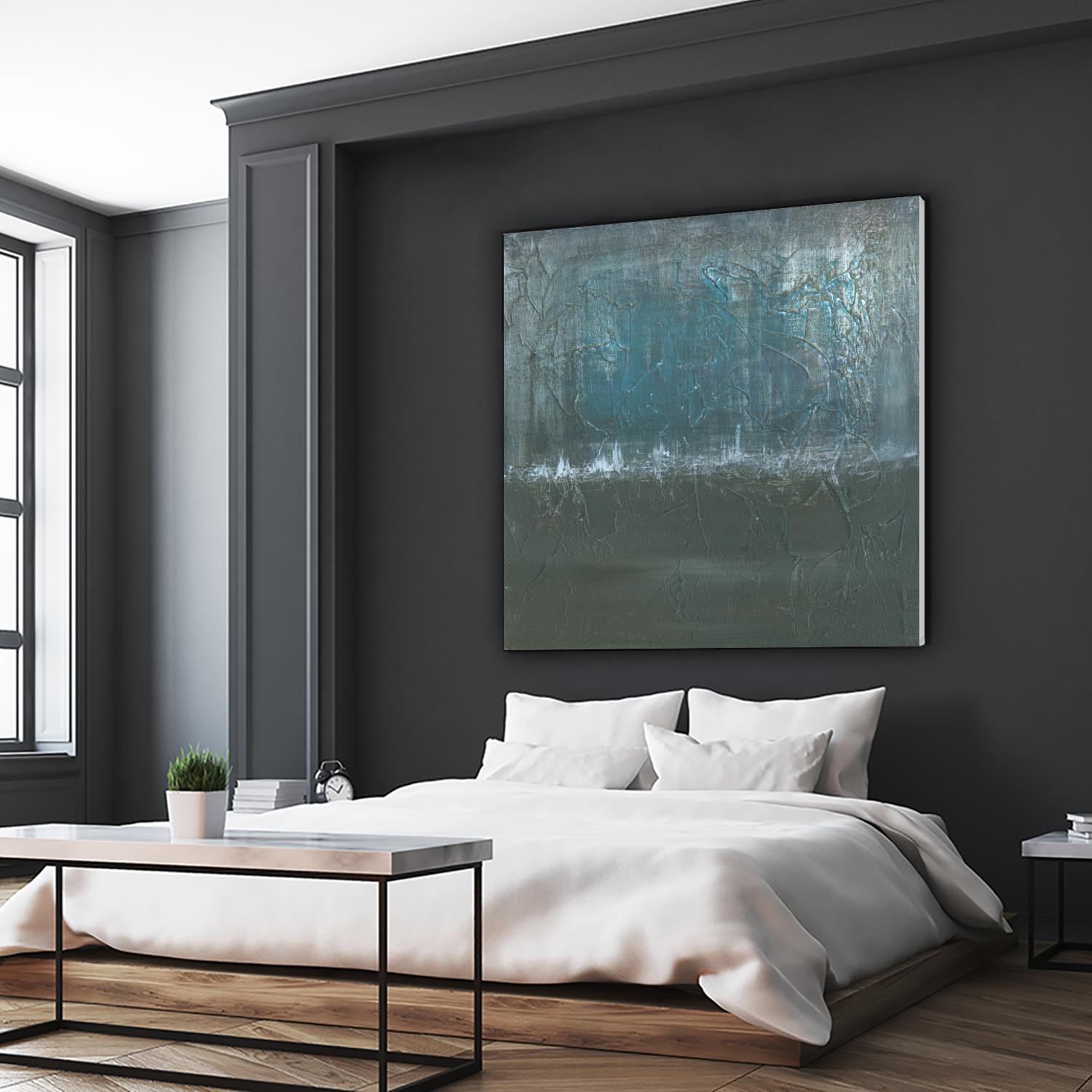 Silver of Twilight by Matt Leblanc on GIANT ART - grey abstract