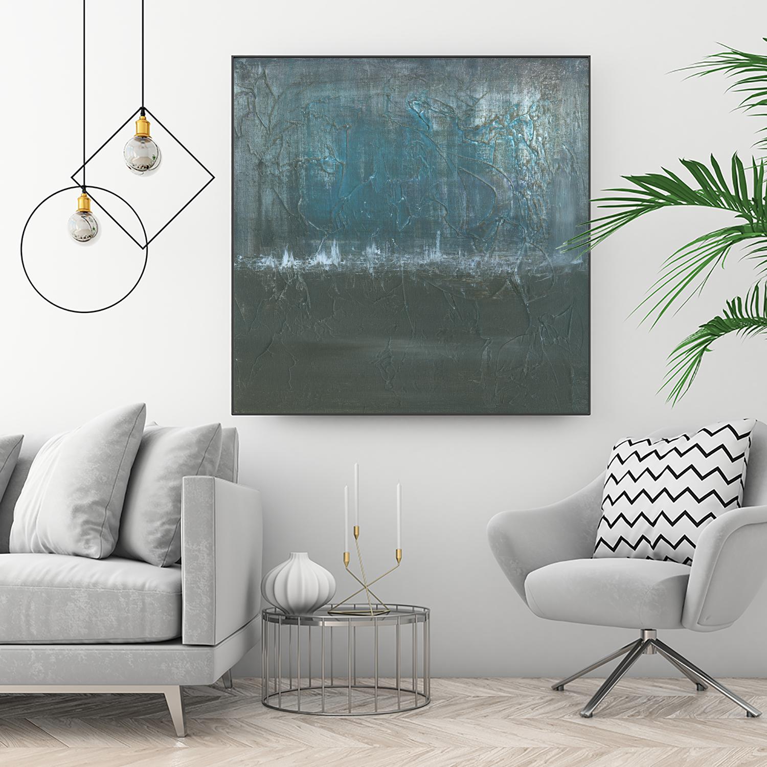 Silver of Twilight by Matt Leblanc on GIANT ART - grey abstract