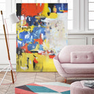 The History of Losing Zeroes Part I by Mark Pulliam on GIANT ART - blue abstract