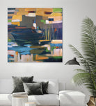 Boat by Mark Pulliam on GIANT ART - orange abstract