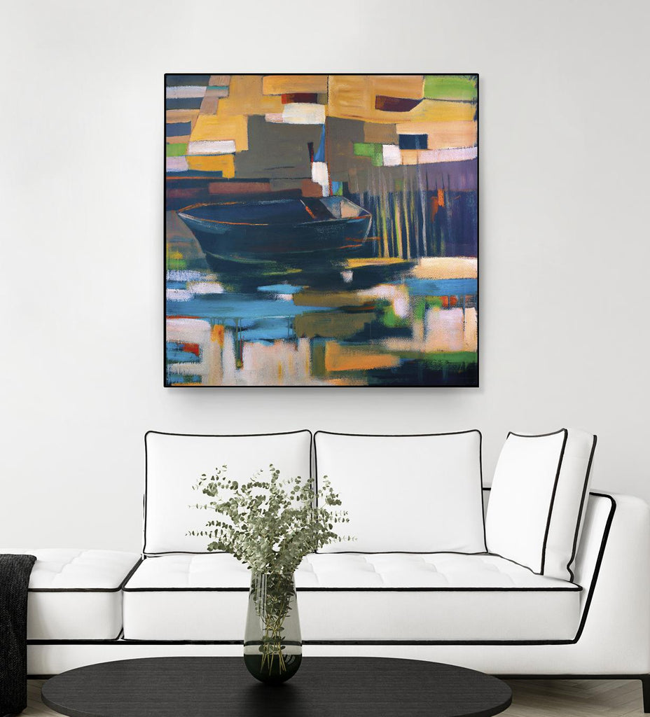 Boat by Mark Pulliam on GIANT ART - orange abstract