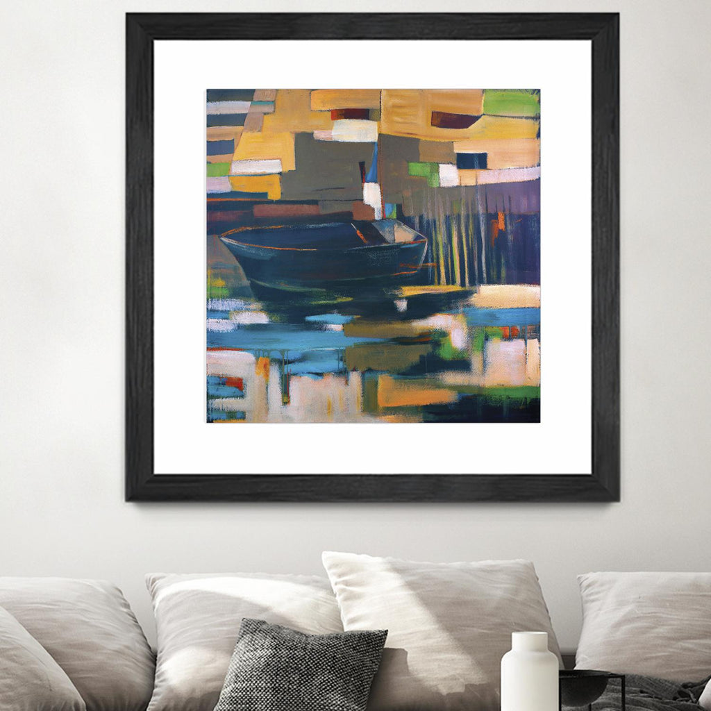 Boat by Mark Pulliam on GIANT ART - orange abstract