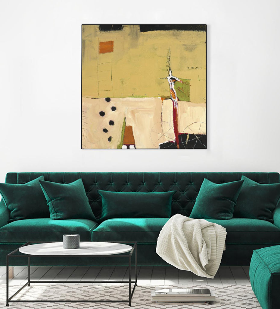 Le Circ II by Mark Pulliam on GIANT ART - yellow abstract