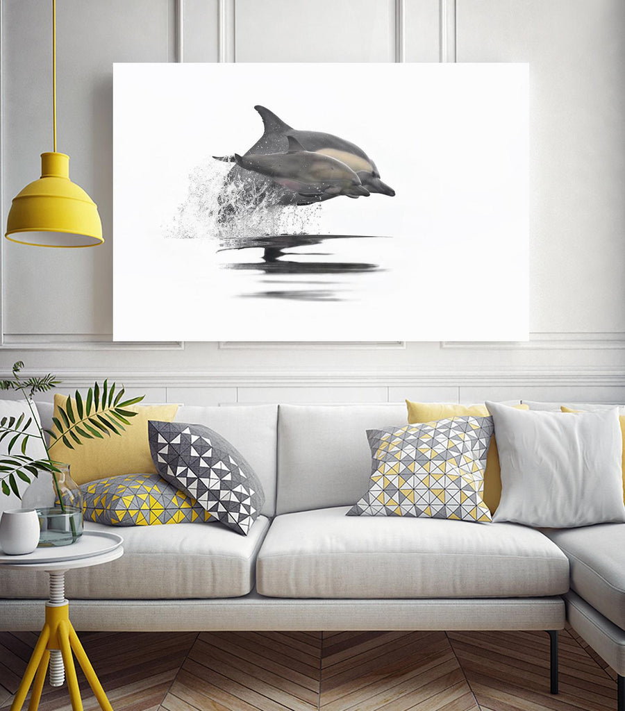 Mother and Daughter in Sync by Steve Munch on GIANT ART - grey nautical