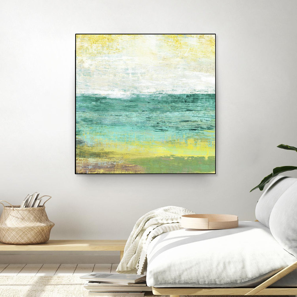 Ocean Light I by Maya Woods on GIANT ART - yellow abstract