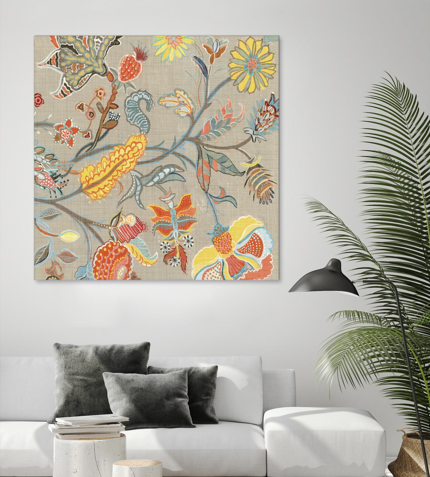 Folklore II by Maya Woods on GIANT ART - yellow floral