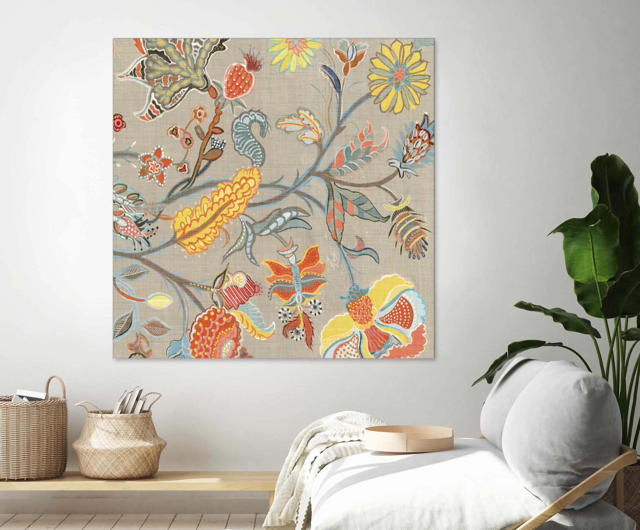 Folklore II by Maya Woods on GIANT ART - yellow floral