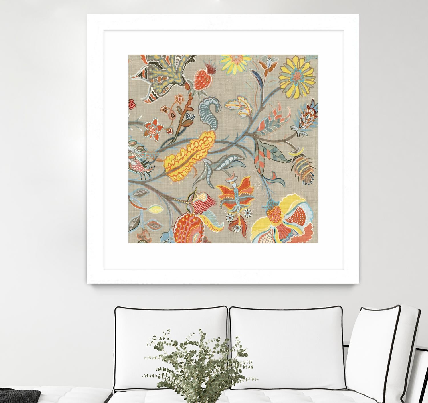 Folklore II by Maya Woods on GIANT ART - yellow floral