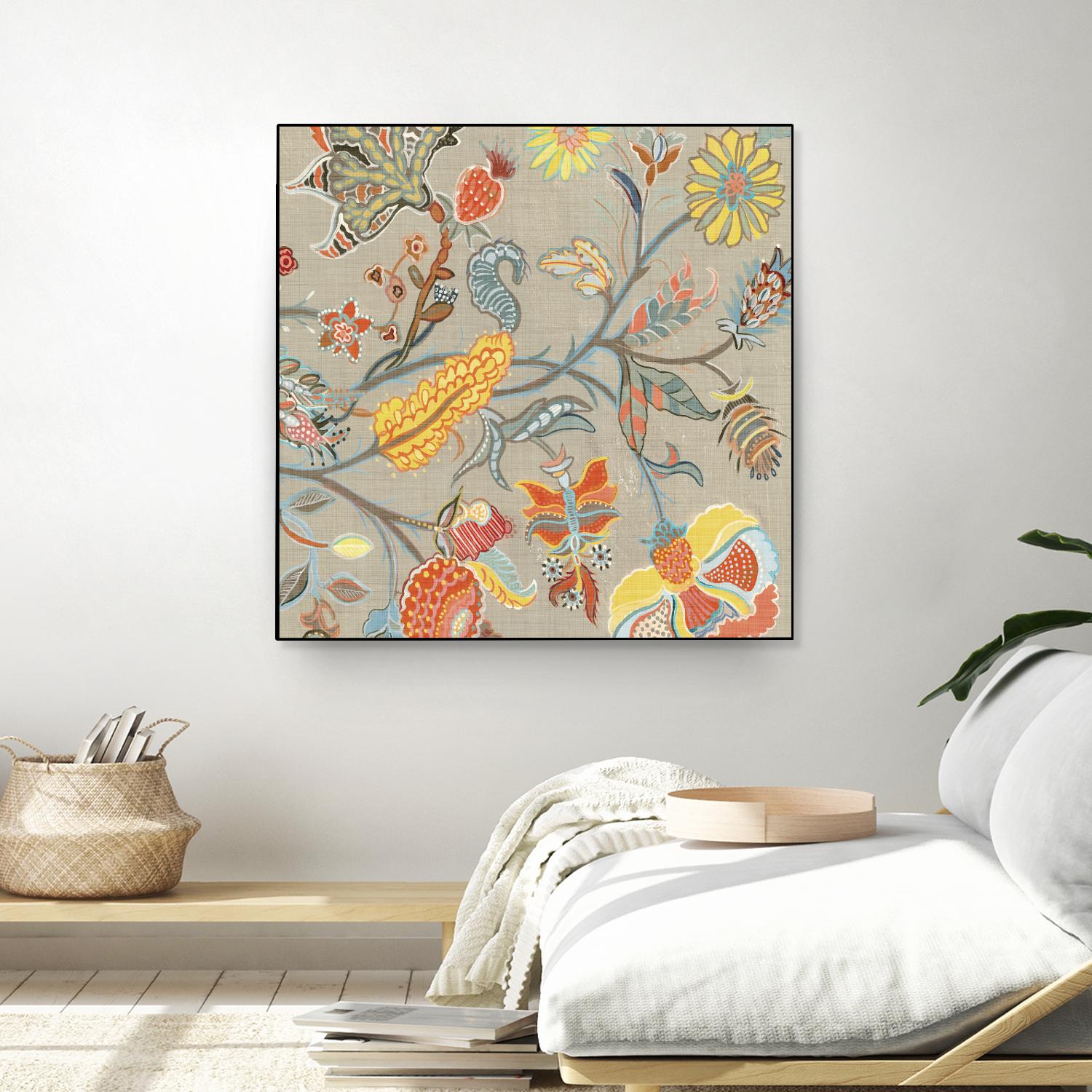 Folklore II by Maya Woods on GIANT ART - yellow floral
