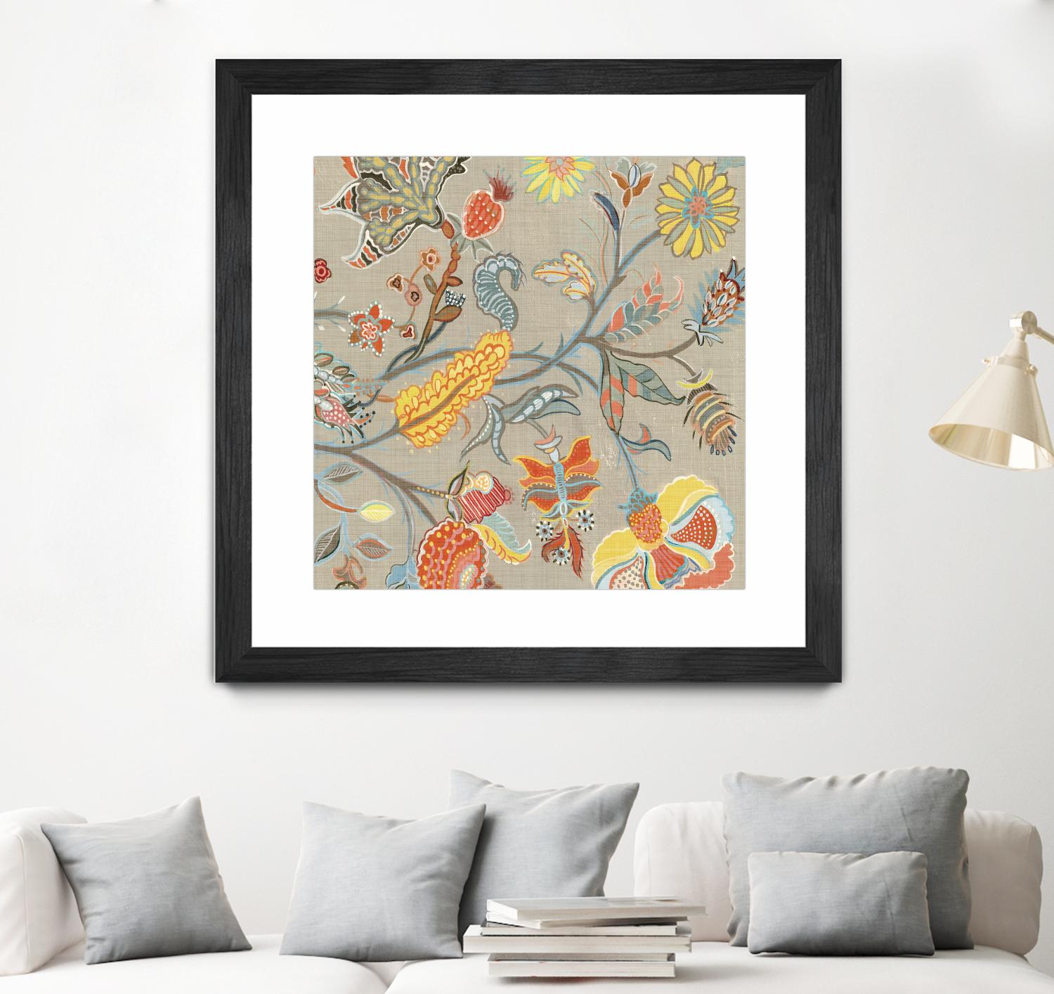 Folklore II by Maya Woods on GIANT ART - yellow floral