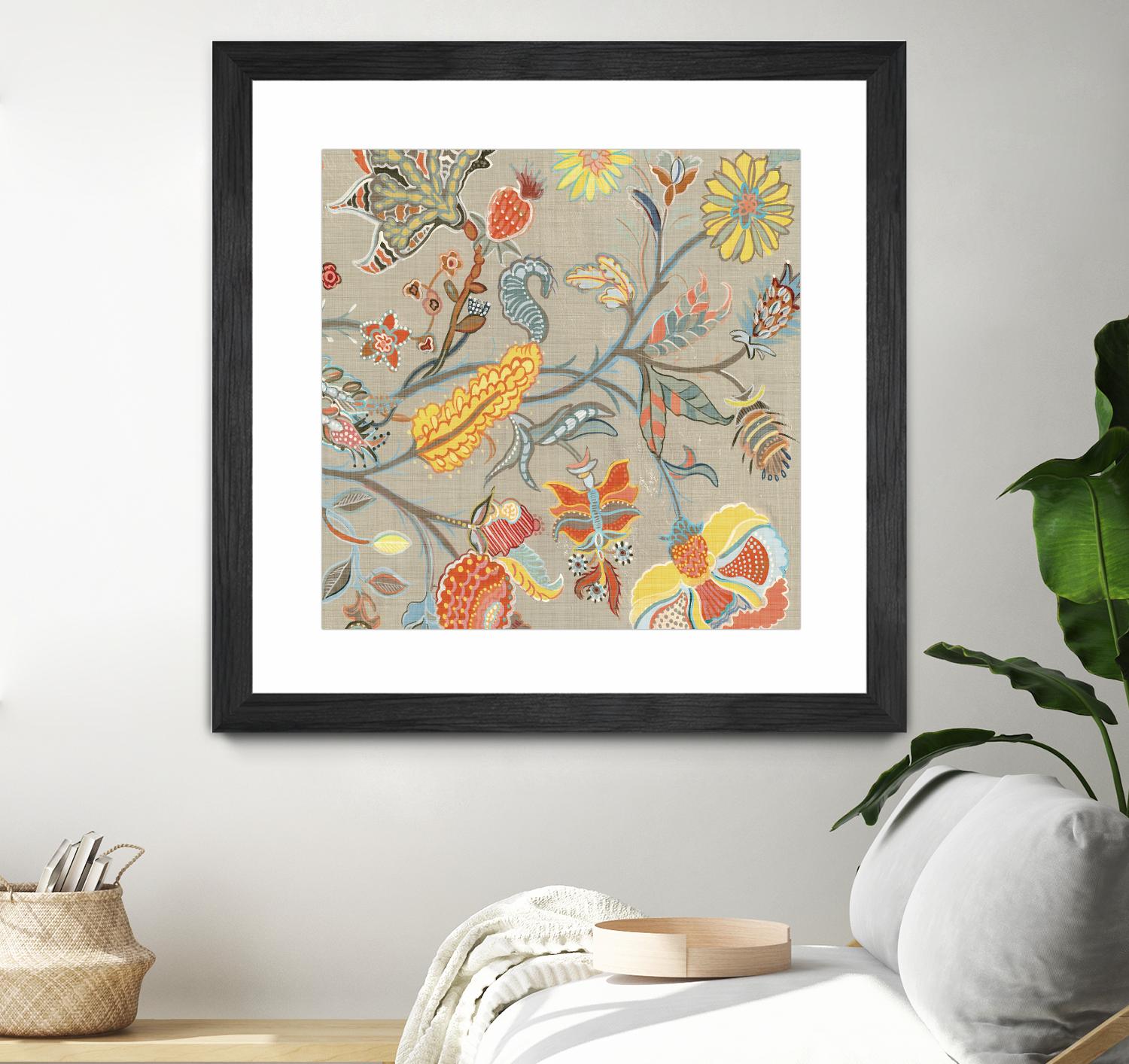 Folklore II by Maya Woods on GIANT ART - yellow floral