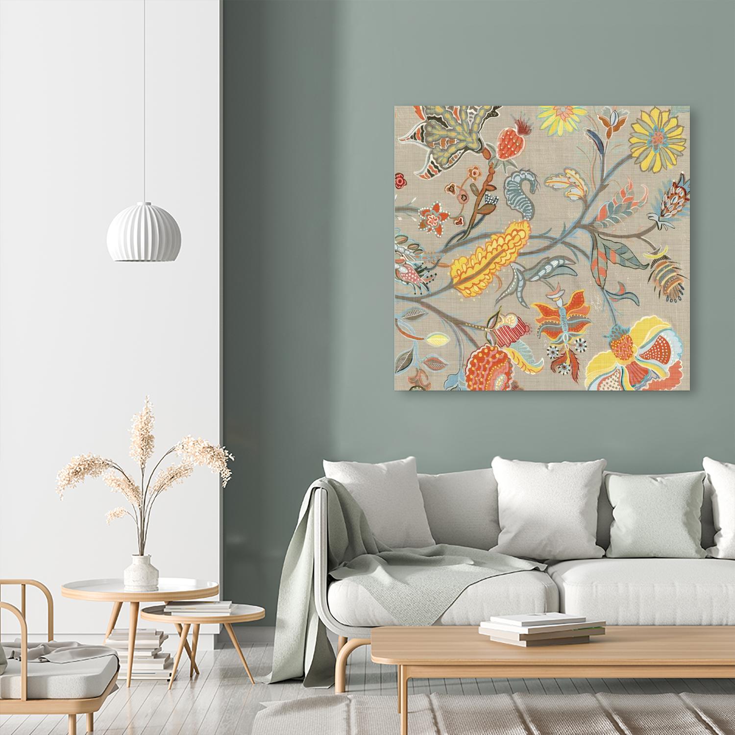 Folklore II by Maya Woods on GIANT ART - yellow floral