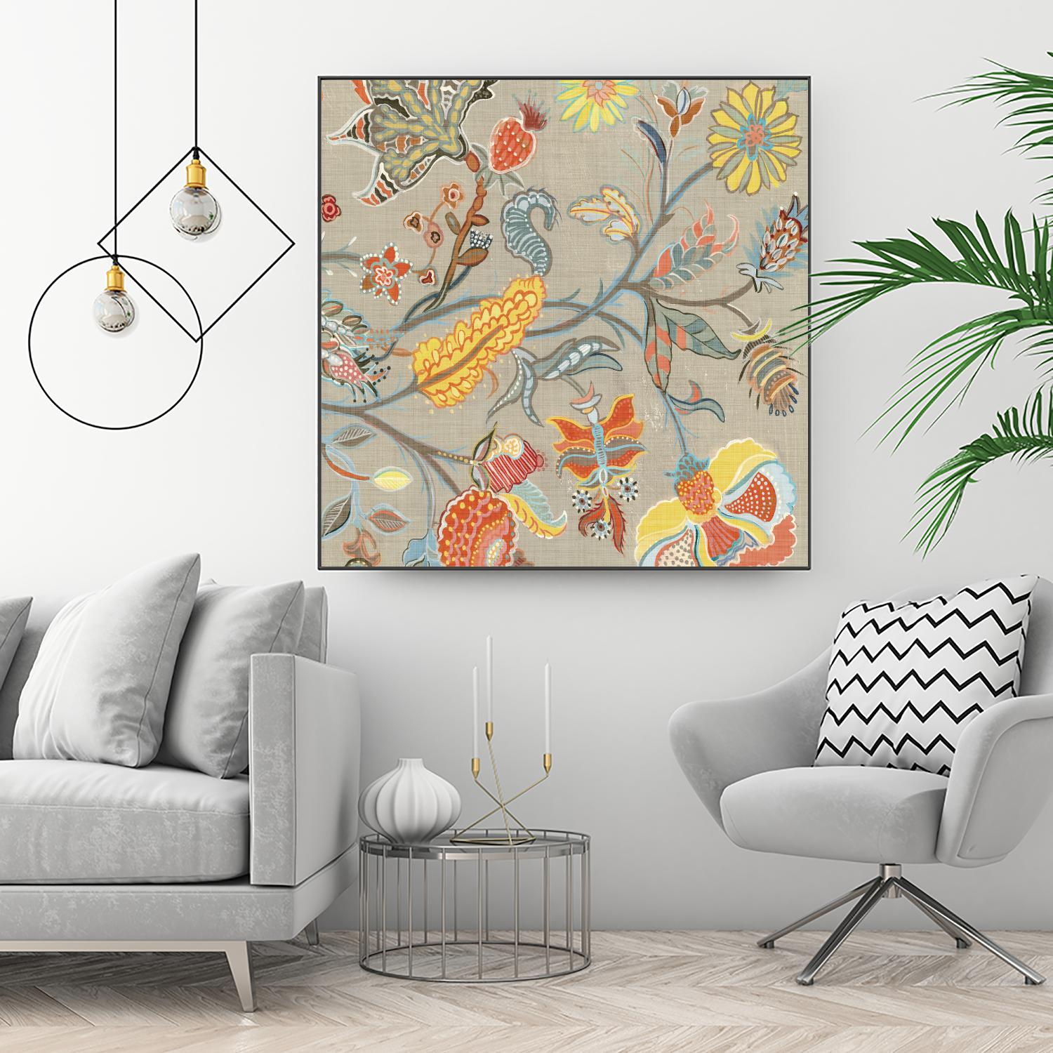 Folklore II by Maya Woods on GIANT ART - yellow floral