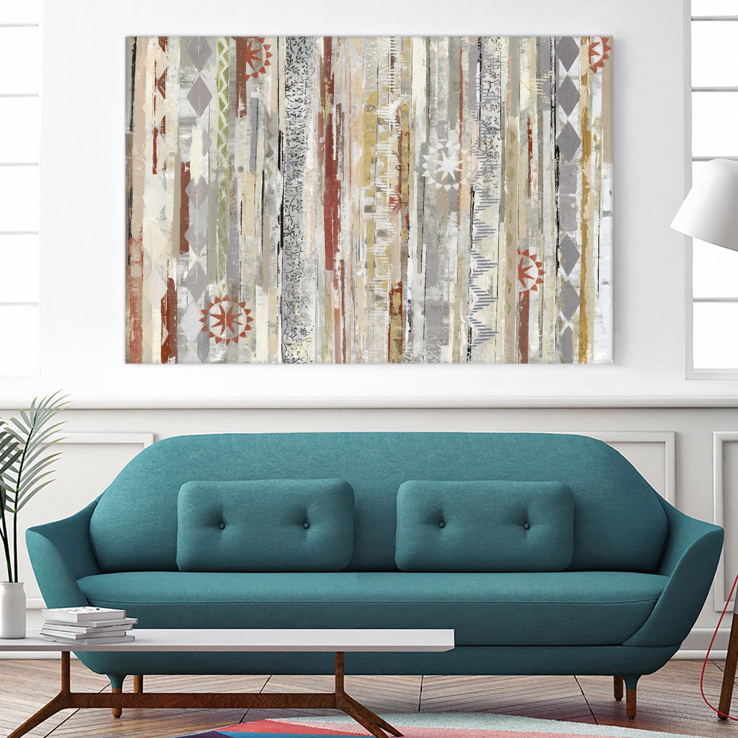 Star Dust II by Maya Woods on GIANT ART - red abstract