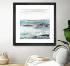 Sea Foam I by Maya Woods on GIANT ART - cyan abstract