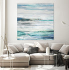 Sea Foam II by Maya Woods on GIANT ART - cyan abstract