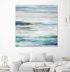 Sea Foam II by Maya Woods on GIANT ART - cyan abstract