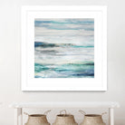 Sea Foam II by Maya Woods on GIANT ART - cyan abstract