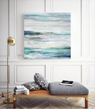 Sea Foam II by Maya Woods on GIANT ART - cyan abstract