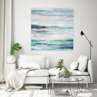 Sea Foam II by Maya Woods on GIANT ART - cyan abstract