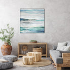 Sea Foam II by Maya Woods on GIANT ART - cyan abstract