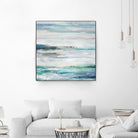 Sea Foam II by Maya Woods on GIANT ART - cyan abstract
