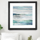 Sea Foam II by Maya Woods on GIANT ART - cyan abstract