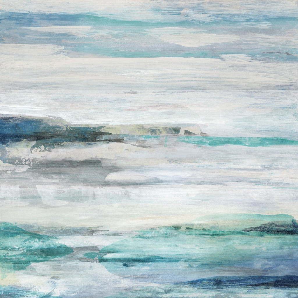Sea Foam II by Maya Woods on GIANT ART - cyan abstract