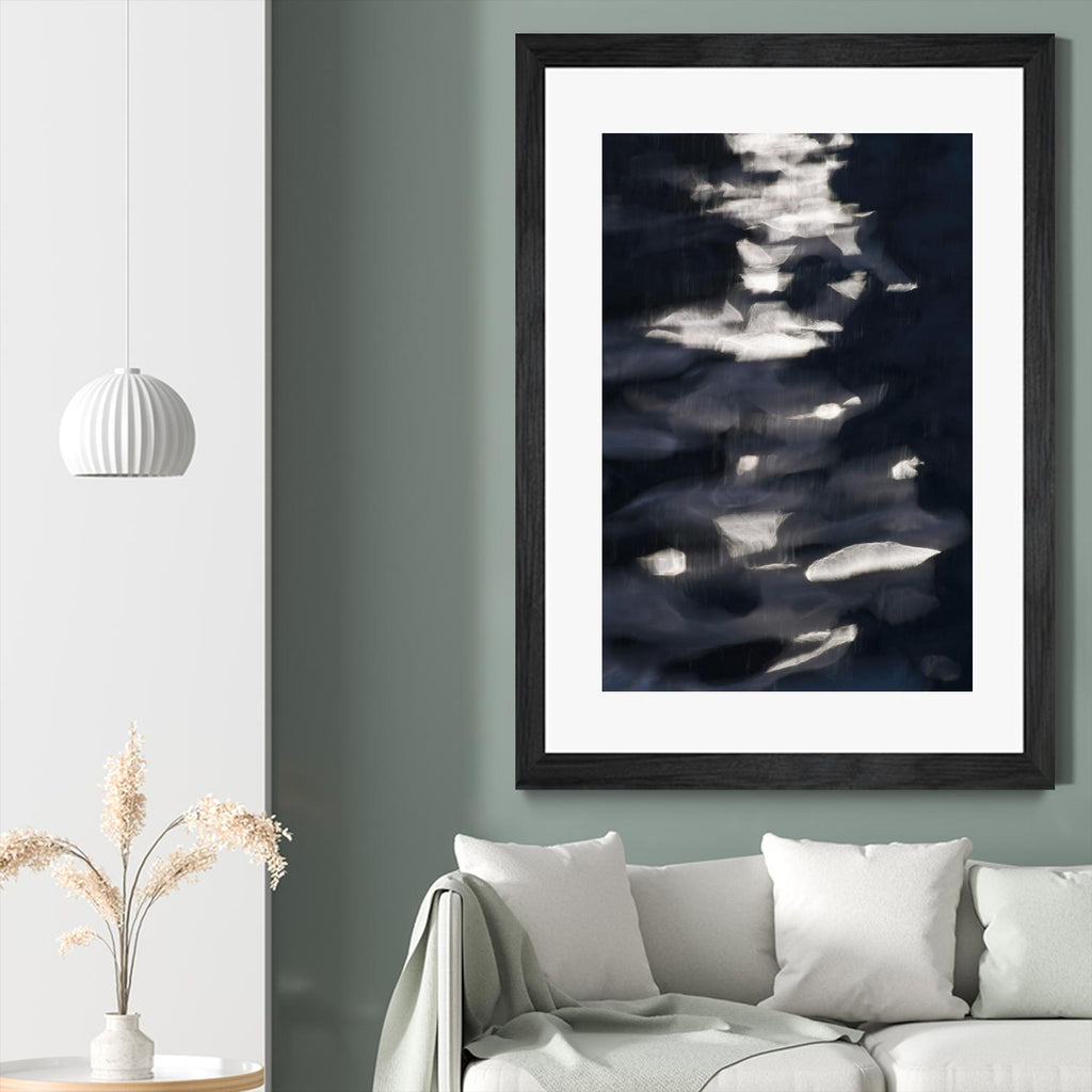 Black Water I de Norm Stelfox sur GIANT ART - abstrait blanc