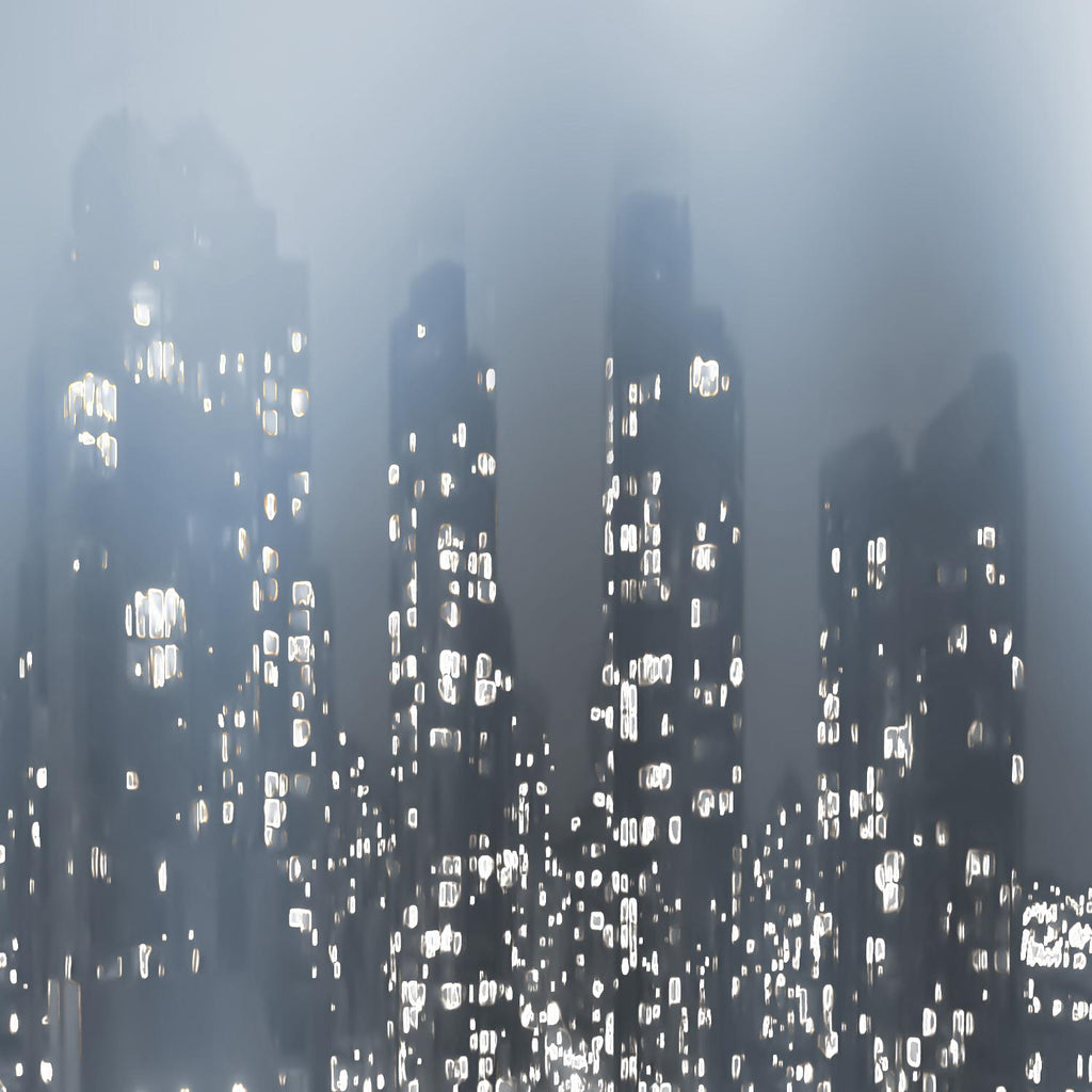 Dark City de Norm Stelfox sur GIANT ART - scène de ville blanche