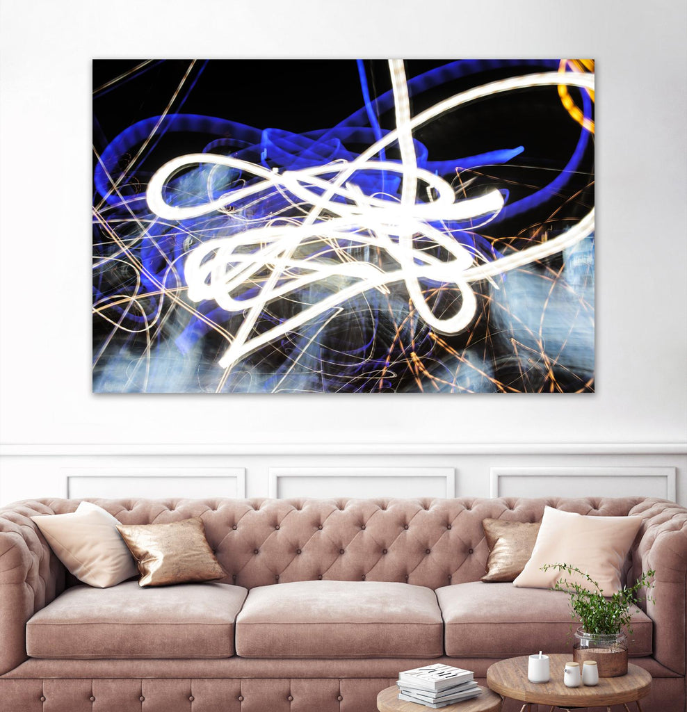 A Light Trails IV by Norm Stelfox on GIANT ART - black abstract