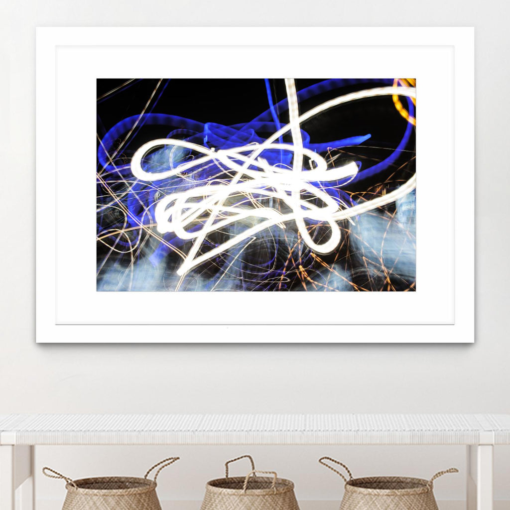 A Light Trails IV by Norm Stelfox on GIANT ART - black abstract