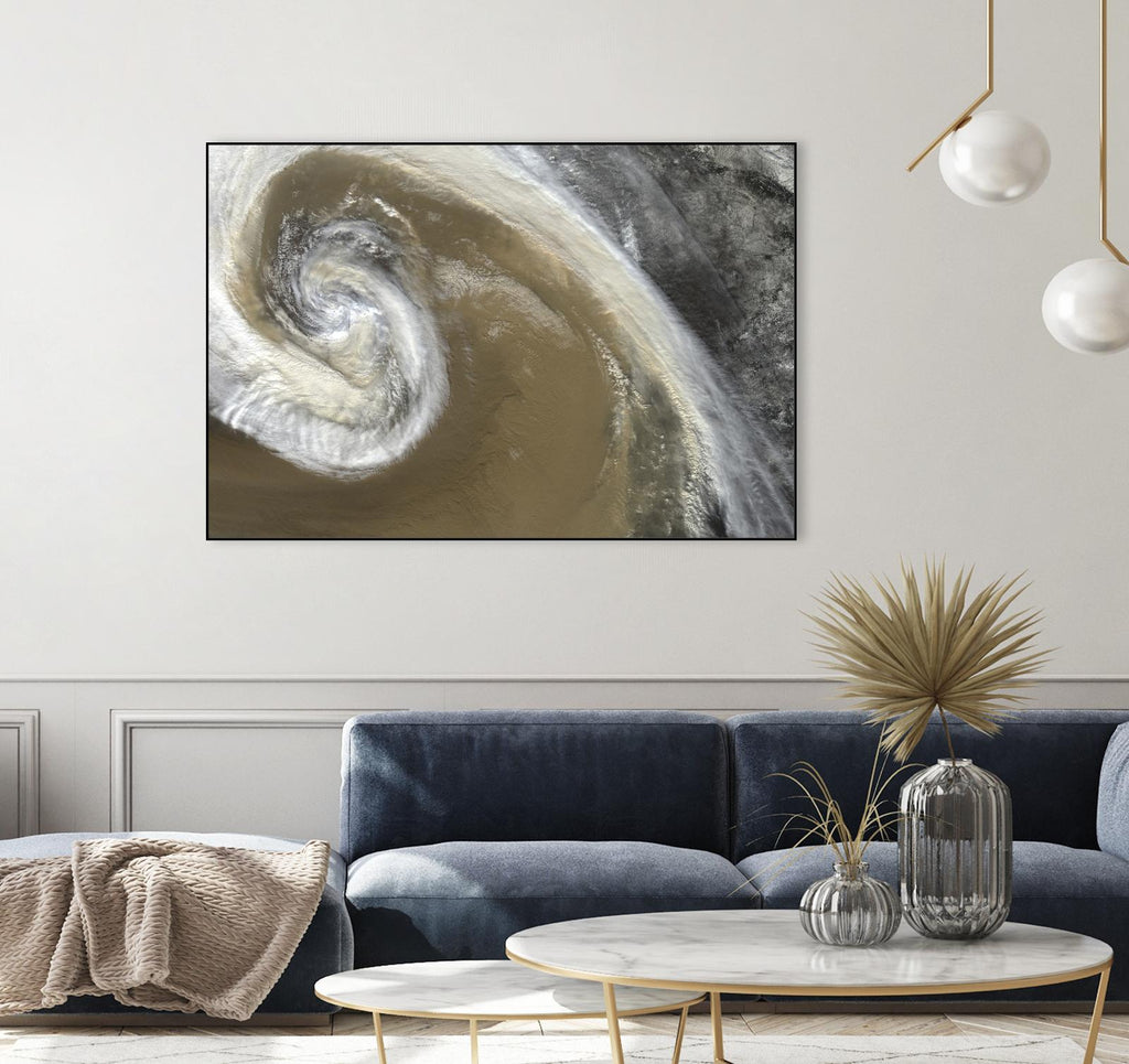 Typhoon de Norm Stelfox sur GIANT ART - gris abstrait