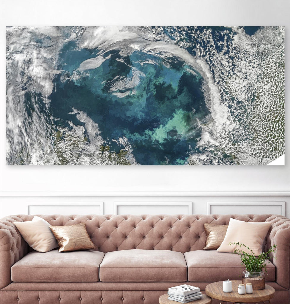 La mer de Barents par Norm Stelfox sur GIANT ART - abstrait blanc