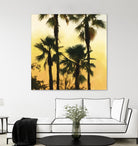 Morning Palm Tree I by Rick Novak on GIANT ART - yellow tropical