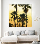 Morning Palm Tree I by Rick Novak on GIANT ART - yellow tropical