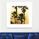 Morning Palm Tree I by Rick Novak on GIANT ART - yellow tropical