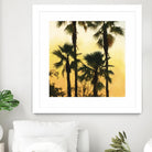 Morning Palm Tree I by Rick Novak on GIANT ART - yellow tropical