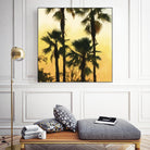 Morning Palm Tree I by Rick Novak on GIANT ART - yellow tropical