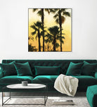 Morning Palm Tree I by Rick Novak on GIANT ART - yellow tropical