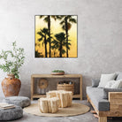 Morning Palm Tree I by Rick Novak on GIANT ART - yellow tropical