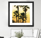 Morning Palm Tree I by Rick Novak on GIANT ART - yellow tropical