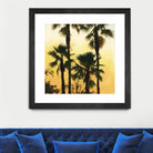 Morning Palm Tree I by Rick Novak on GIANT ART - yellow tropical