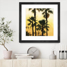 Morning Palm Tree I by Rick Novak on GIANT ART - yellow tropical