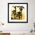 Morning Palm Tree I by Rick Novak on GIANT ART - yellow tropical