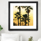 Morning Palm Tree I by Rick Novak on GIANT ART - yellow tropical