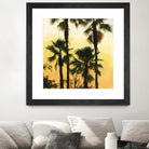 Morning Palm Tree I by Rick Novak on GIANT ART - yellow tropical