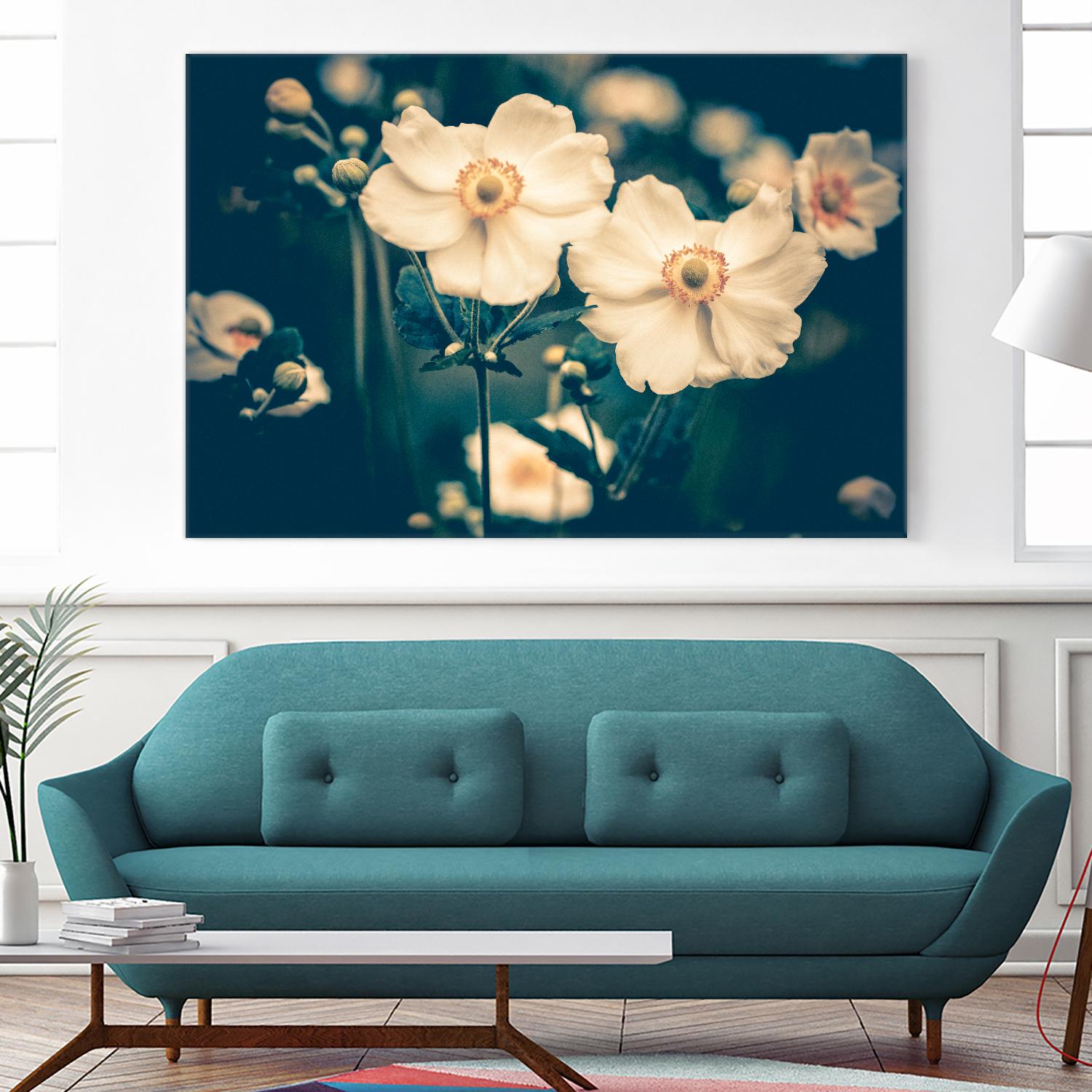Dogwood by Olivia Joy on GIANT ART - grey floral